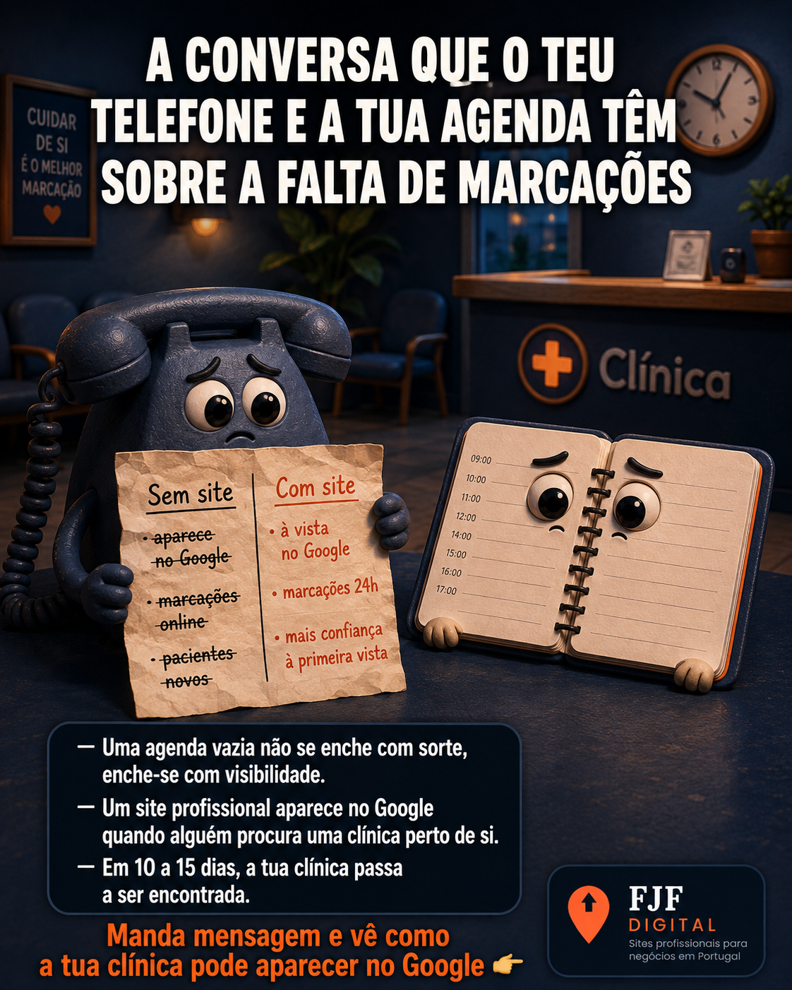 Sites para clínicas e profissionais de saúde
